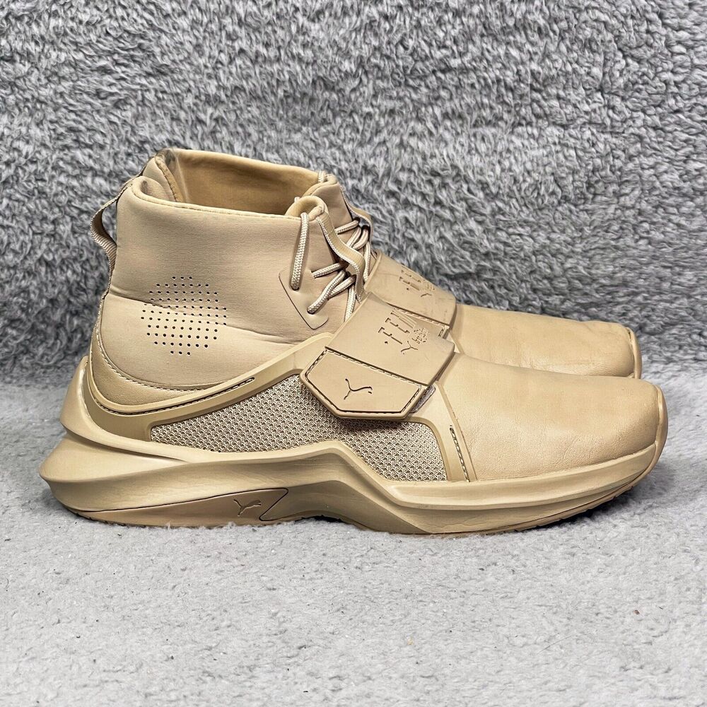Puma Fenty By Rihanna Trainer Hi Sesame Womens Size 6.5 Sneakers Shoes Beige